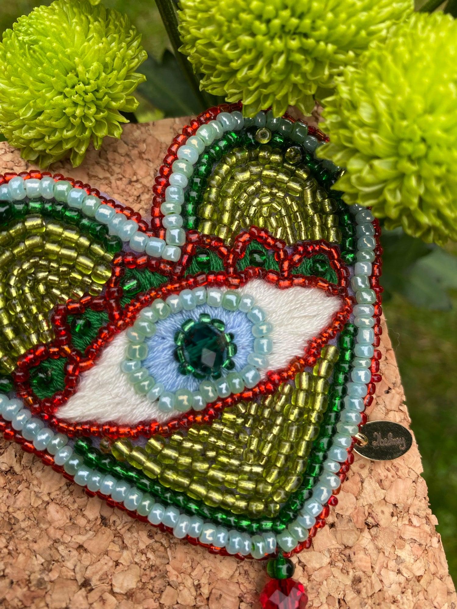 Heart large brooch