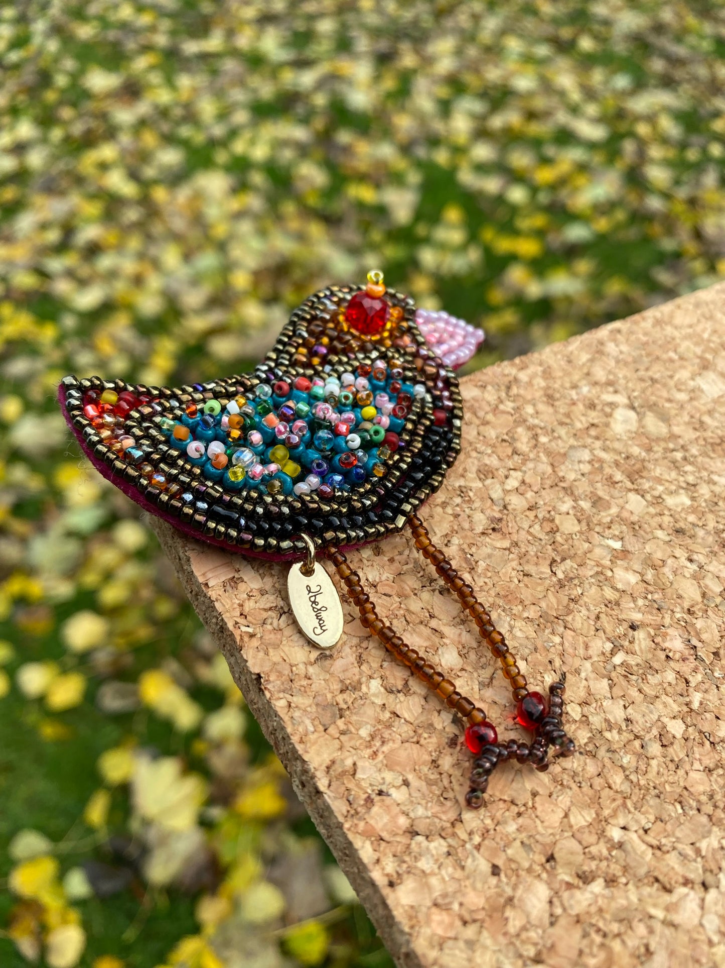 Bird large brooch